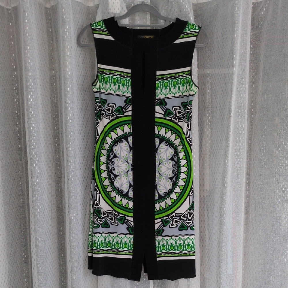 Evan Varro Green And Black Dress